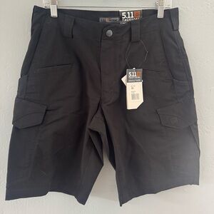 5.11 Tactical Men's Dark Black Cargo Shorts